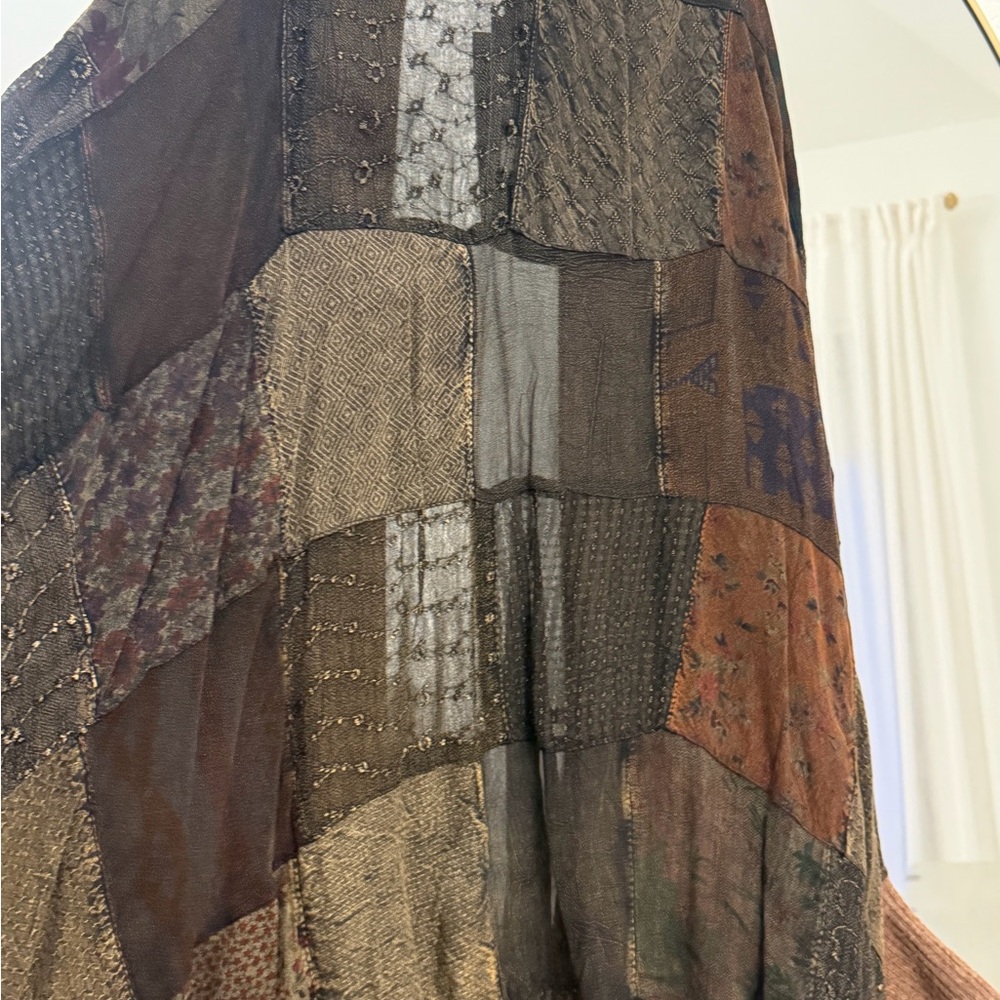 Young Threads Amber Bohemian Patchwork Kimono Car… - image 6